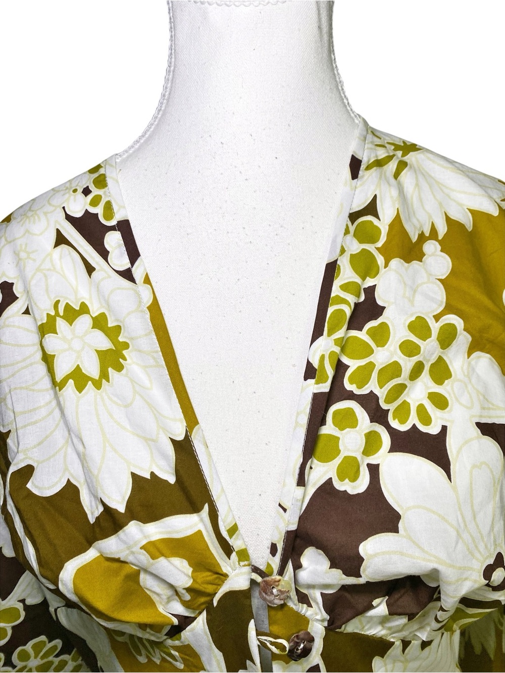Shannon McLean Peace Love Fashion Retro Floral Duster Midi Dress Boho Y2K - Picture 4 of 16